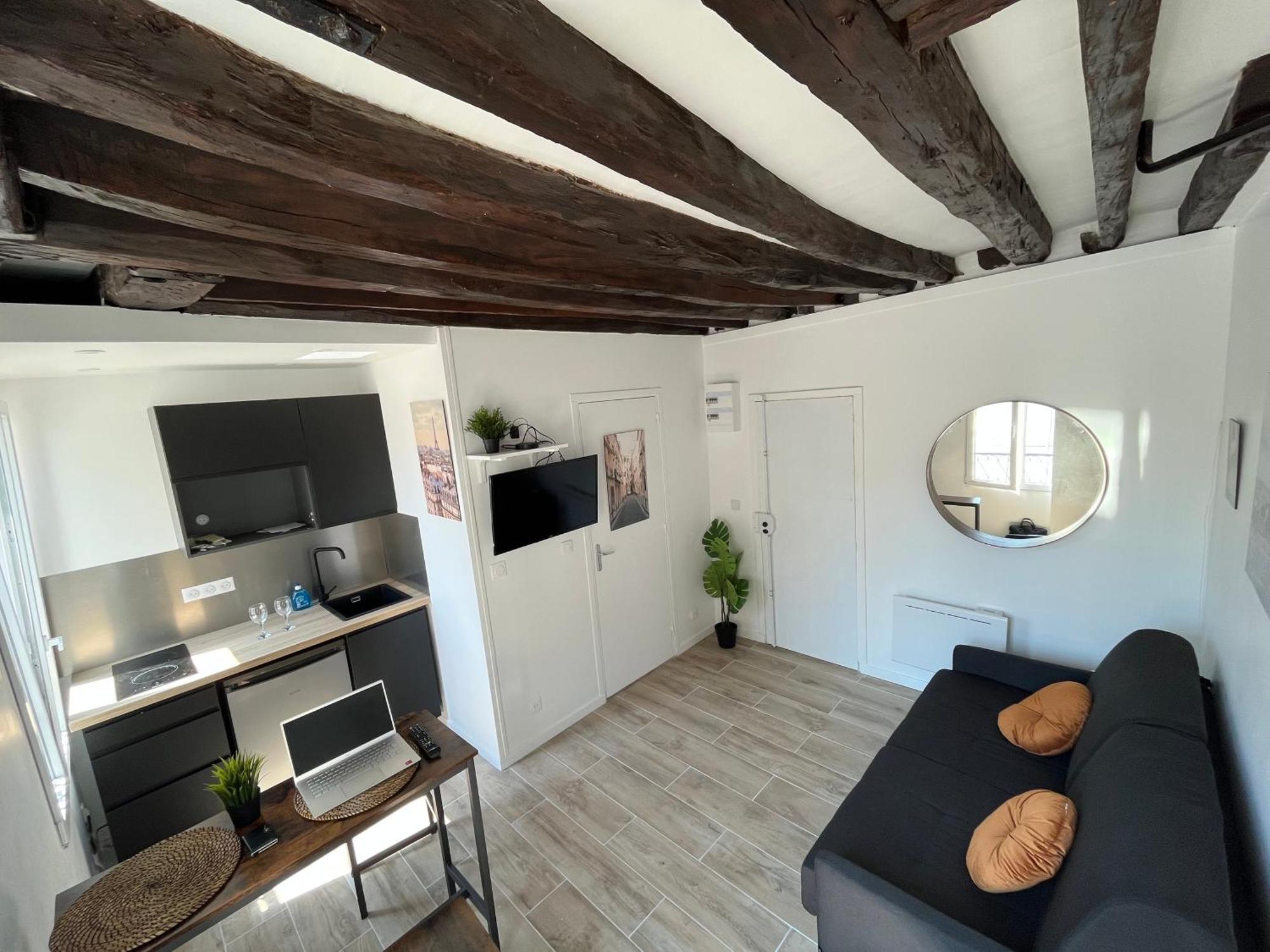 Charmant Studio Au Coeur Du Marais Paris Exteriör bild